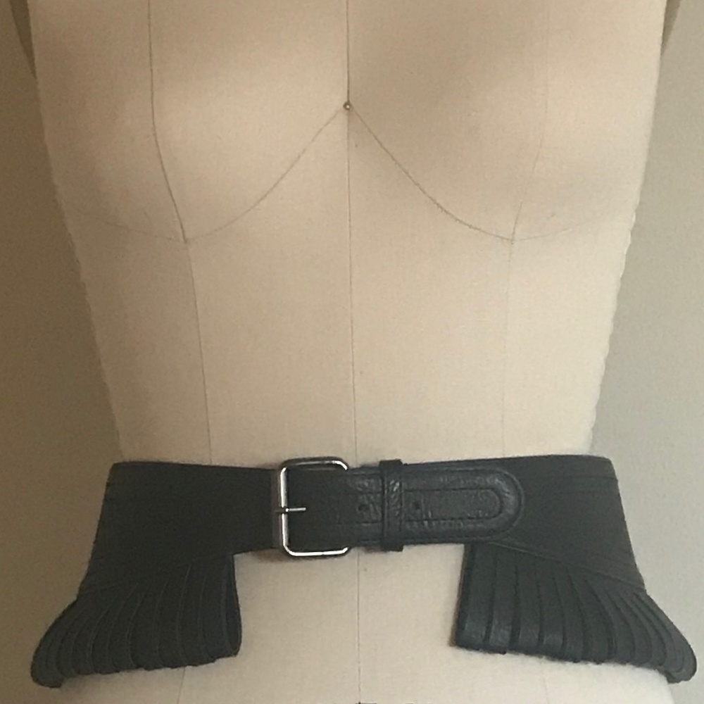 BCBG funky fringe belt